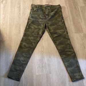 American eagle high rise, camo, jegging, size 12